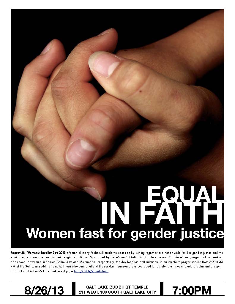 Equal in Faith Aug 26 SLC Event Flyer