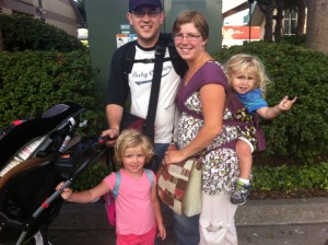 My family at the train station last year for my brother's wedding.