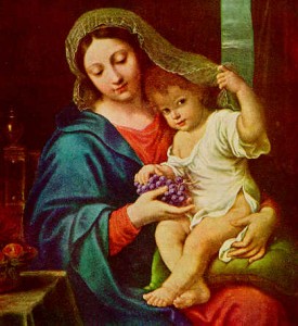 The Virgin with the Grapes