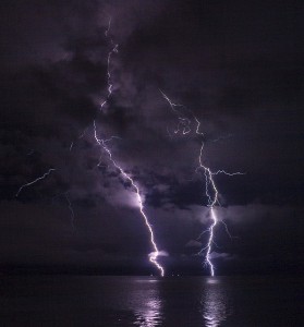 "Lightning on Columbus River" by Ian Boggs