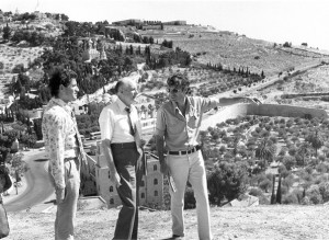 Howard W. Hunter at the Orson Hyde Memorial Garden in Jerusalem, 1979