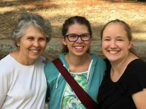 My mother-in-law, sister-in-law, and myself at a recent Exponent gathering.