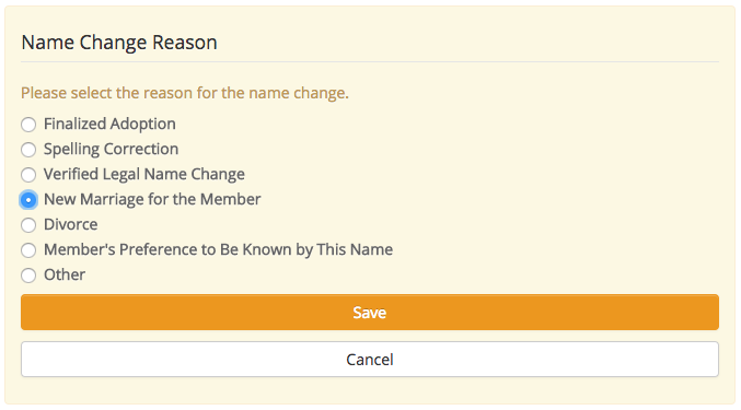 User Experience in Name Changes on Church Records