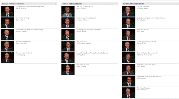 Last LDS General Conference, I tallied male and female speakers. Twitter went nuts.