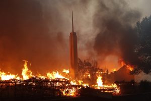 Paradise California LDS church burns