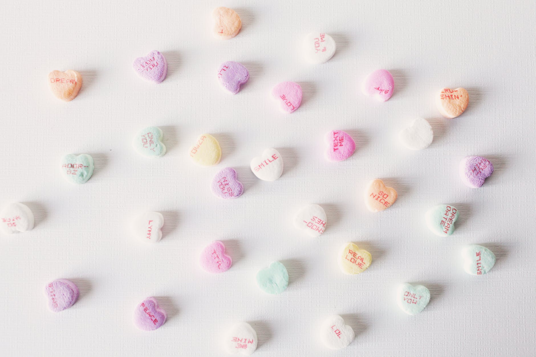 set of colorful sweet candies on white background