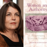 Image of author Maxine Hanks and the book cover for Women and Authority