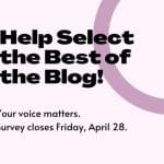 Help Select the Best of the Blog