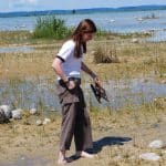 The author wearing cargo pants and a t-shirt on a vacation during grad school.