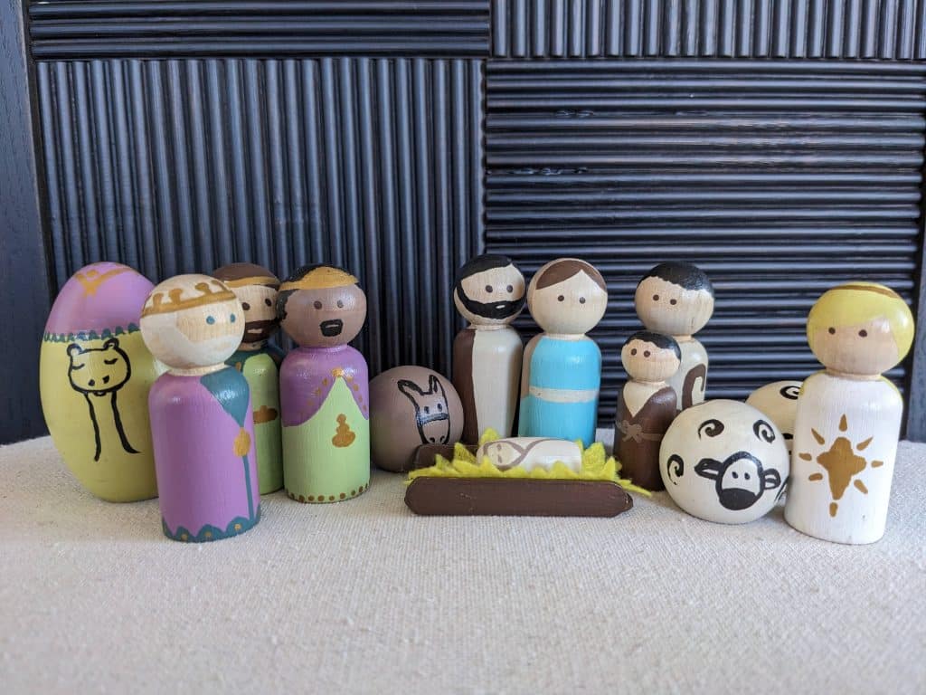 A toy nativity set