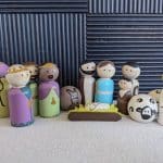 A toy nativity set