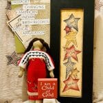 Americana items and Native American doll