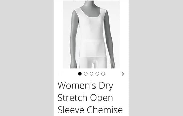 sleeveless garments