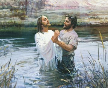 John baptizes Christ