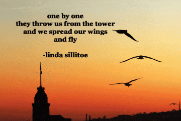 linda-sillitoe-one-by-one-they-throw-us-from-the-tower-and-we-spread-our-wings-and-fly